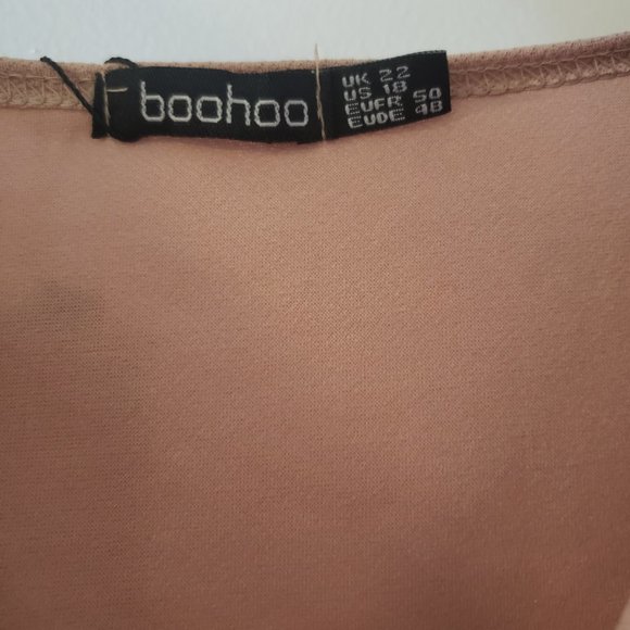 Off the Shoulder Wrap Midi Dress (Boohoo) - New, never worn - Picture 2 of 5